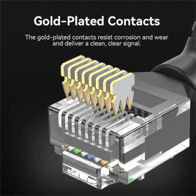 Сетевой кабель UTP cat.6a RJ45 5m Black IBOBJ – фото 2