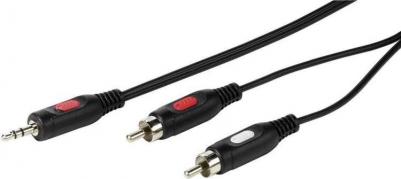 Кабель 46031 (3.5 mm jck - 2RCA, 2.5 м)