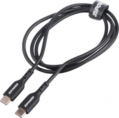 Кабель PM6667 (USB TYPE-C - USB TYPE-C), 1 м, черный