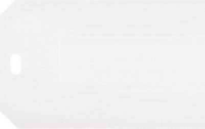 Бирка кабельная Домик прямоугольный белая (100 шт/уп), цена за 1 упак – фото 2