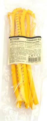 Набор кабель-маркеров "l,n,pe" для провода сечением до 6мм2 желтый cbmr40-s2, 49395