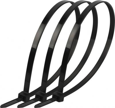 NO-224-201 Кабельная стяжка NO-224-201 нейлоновая 3.6 х 300 мм чёрная Simple, цена за 1 шт