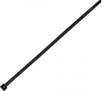 Стяжка кабельная 200х4,8 мм нейлонoвая черная (100 шт.) – фото 1