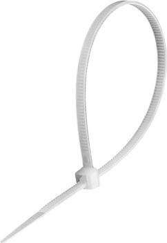 EX292912RUS Стяжка хомут нейлоновая CV66-200x3.6W нейлон 6.6, 200x3.6мм, неоткрывающаяся, halogen free, -40 C - +85 C, белая, 100 шт – фото 2