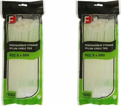 Хомут (стяжка) нейлоновый 200x4.8 мм 100 штук (49401) – фото 3