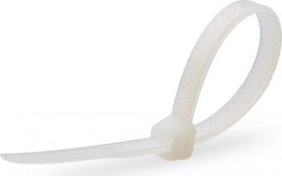 Нейлоновые стяжки КСС 9x1220 мм, белый, 100 шт. 89900 предназначены для крепежа и соединения в жгут кабелей и проводов. Материал: нейлон 6.6