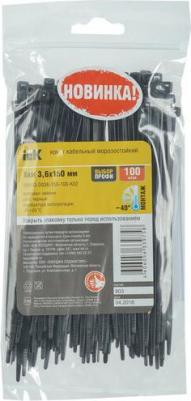 UHH33-D036-150-100-K02 Хомут морозостойкий Хкм 3,6х150мм черный 100шт