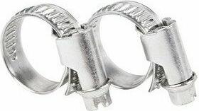 Хомут-стяжка кабельная стальная червячная 10-16 мм, упаковка 50 шт – фото 1