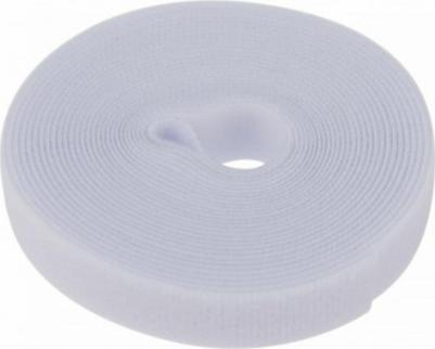 Лента-липучка многоразовая 5 м х 20 мм, белая (1 шт/уп), цена за 1 шт – фото 2