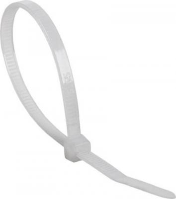Стяжка (хомут) 150x3.5 мм белая 100 штук в упаковке(07- 0159) – фото 9