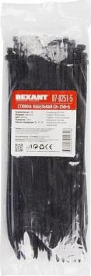 Стяжки нейлоновые 250x5mm (100шт) Black 07-0251-5 – фото 6