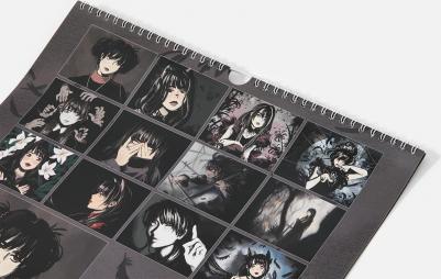 Календарь перекидной Обаятельная и мрачная евроспираль на 2025 г, 320х320 мм – фото 1