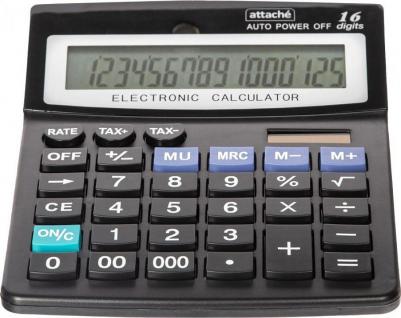 Калькулятор настольный ATC-222-16F 16-разрядный черный 208x160x48 мм – фото 9