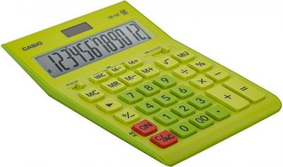Калькулятор настольный GR-12С-GN, 12 разрядов, двойное питание, САЛАТОВЫЙ – фото 3