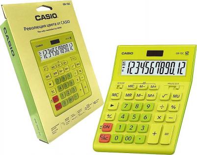 Калькулятор настольный GR-12С-GN, 12 разрядов, двойное питание, САЛАТОВЫЙ – фото 10