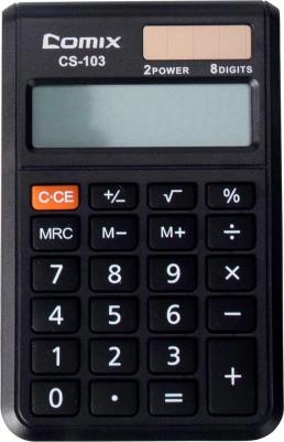 Калькулятор карманный 8-разрядный 98х60мм, черный