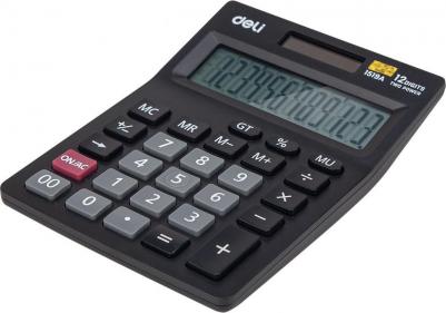 Калькулятор настольный E1519A 12-разрядный черный 205х132х105 мм – фото 1