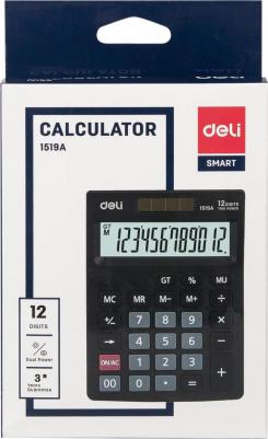 Калькулятор настольный E1519A 12-разрядный черный 205х132х105 мм – фото 12