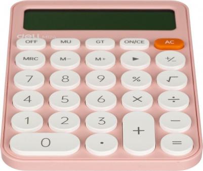 Калькулятор настольный EM124 12 разрядный розовый 158х105x28 мм