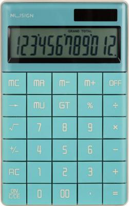 Калькулятор настольный NUSIGN NS041 12-разрядный синий 165x103х14 мм – фото 6