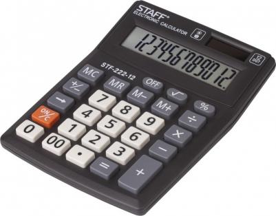 Калькулятор настольный PLUS STF-222, КОМПАКТНЫЙ, 12 разрядов, двойн.питание,250420 – фото 8