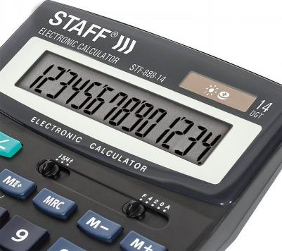 Калькулятор настольный STF-888-14, 14 разрядов, двойное питание, 250182 – фото 10