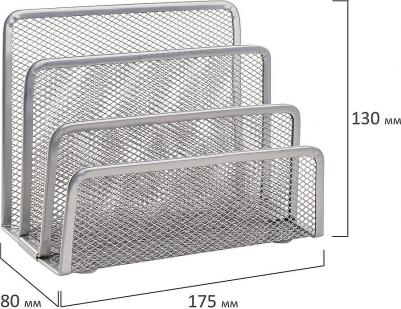 Настольный набор из металла "Germanium", 7 предметов, серебристый, 231963 – фото 5