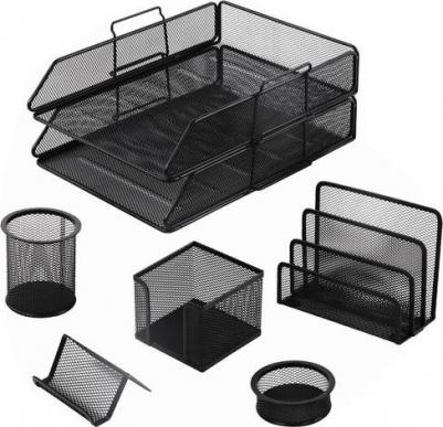 Настольный набор из металла "Germanium", 7 предметов, серебристый, 231963 – фото 6