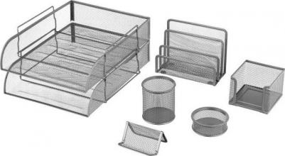 Настольный набор из металла "Germanium", 7 предметов, серебристый, 231963 – фото 14