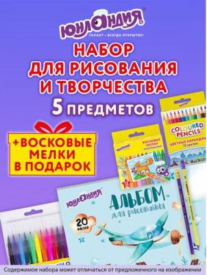 Набор для рисования и творчества 5 предметов плюс Восковые мелки в Подарок, 881010 – фото 2