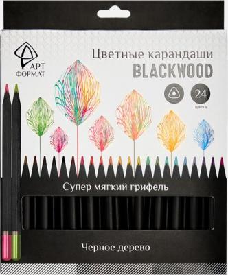 Карандаши цветные, черное дерево, 24 цвета ISBN 4602723102250 – фото 10