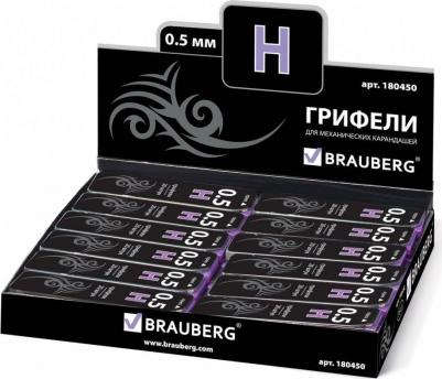 Грифели запасные, КОМПЛЕКТ 20 шт., "Black Jack" Hi-Polymer, Н, 0,5 мм, 180450 – фото 4