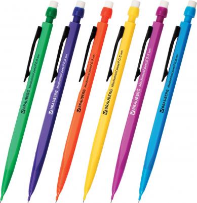 Карандаш механический "Classic", корпус ассорти, ластик, 0,5 мм, 180398 – фото 1