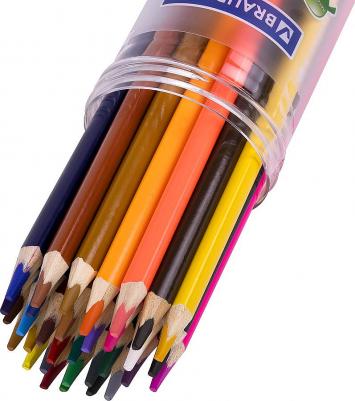 Карандаши цветные акварельные PREMIUM AQUARELLE 36 цветов, трёхгранный корпус, мягкий грифель, упаковка пластиковая туба, 181933 – фото 5