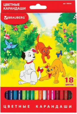 Карандаши цветные "My lovely dogs", 18 цветов, заточенные – фото 3