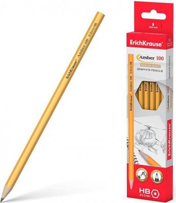 Карандаш чернографитный, 1 шт., "Amber 100", HB, без резинки, грифель 2,2 мм, заточенный, 45476 – фото 2