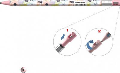 Карандаш механический Color Touch Flower Cocktail 2 мм НВ с точилкой – фото 2