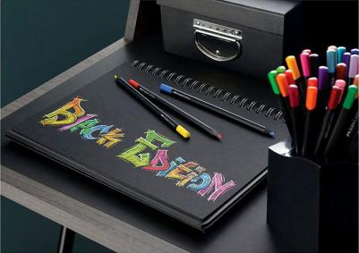 Карандаши цветные "Black Edition", 24 цвета, трехгранные, черное дерево, заточенные – фото 4