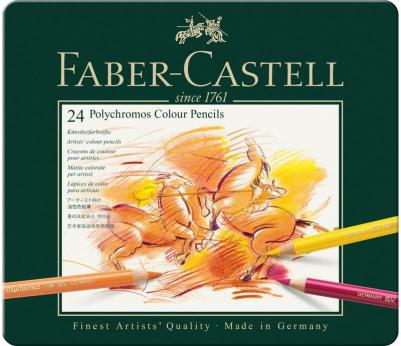 Набор карандашей цветных "Polychromos" 24 шт проф-ные в металле – фото 3