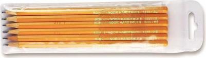 Карандаши чернографитные, НАБОР 6 шт., 2Н-2В, без резинки, заточенные, 1696/6, 1696006041TE – фото 2
