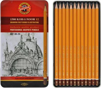 Набор чернографитовых карандашей "Art", 12 штук – фото 16