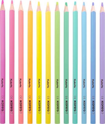 Карандаши цветные 12 цветов трехгранные