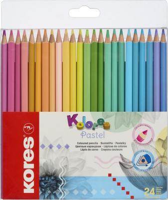 Карандаши цветные 24 цвета трехгранные