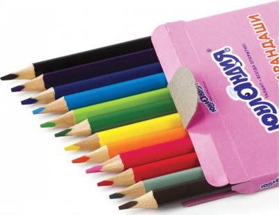 Карандаши цветные "СЛАДКИЕ ИСТОРИИ", 12 цветов, трехгранные заточенные, 181393 – фото 1