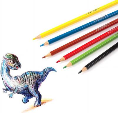 Карандаши цветные "В ГОСТЯХ У БУКАШЕК", 6 цветов, классические заточенные, 181377 – фото 9