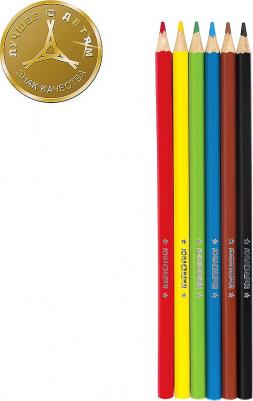 Карандаши цветные "В ГОСТЯХ У БУКАШЕК", 6 цветов, классические заточенные, 181377 – фото 12