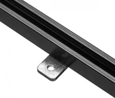 Карниз однорядный Atlant Mini 160 см алюминий цвет черный – фото 3