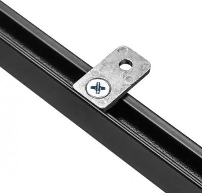 Карниз однорядный Atlant Mini 200 см алюминий цвет черный – фото 4
