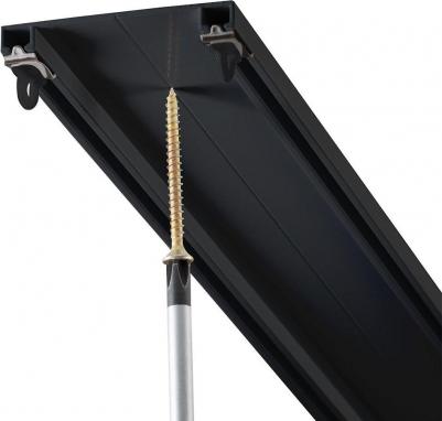 Карниз профильный алюминиевый Facile twin 160 см черный – фото 7
