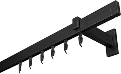 Карниз для штор однорядный Хай Тек, Кросс, черный, 300 см арт.4114300 – фото 2